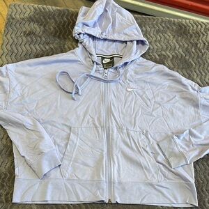 Nike Lavender Zip-Up Hoodie little brighter in person crop small